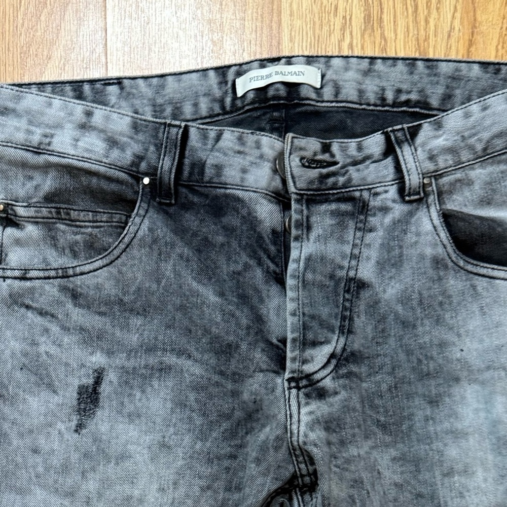 Pierre Balmain Charcoal Skinny Jeans - Picture 3 of 10